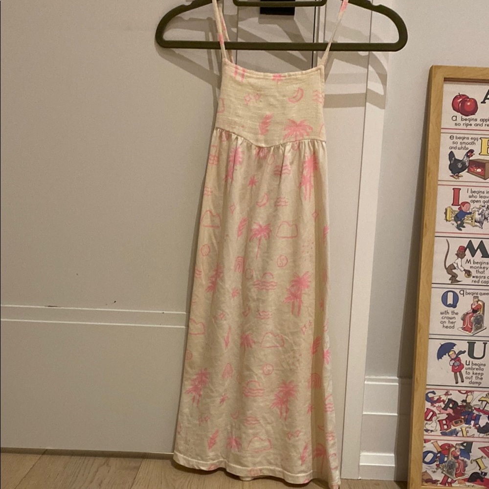 Kids Cream and Pink Dress